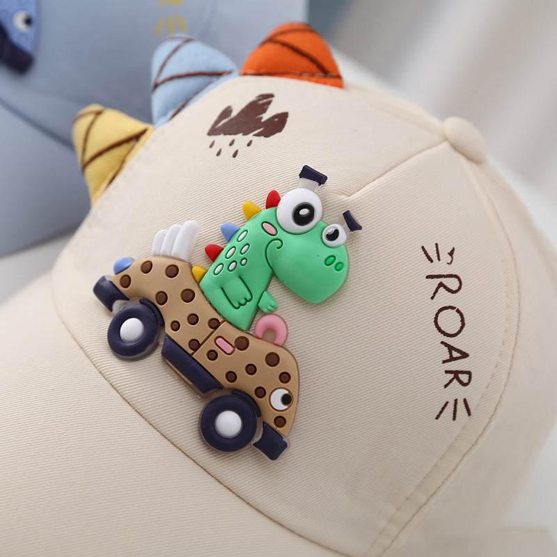 Dinosaur Car Peaked Cap Hats for Boys and Girls - Kiddiez Corner