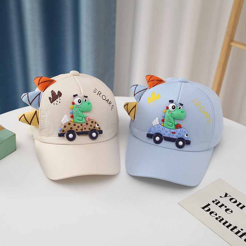 Dinosaur Car Peaked Cap Hats for Boys and Girls - Kiddiez Corner