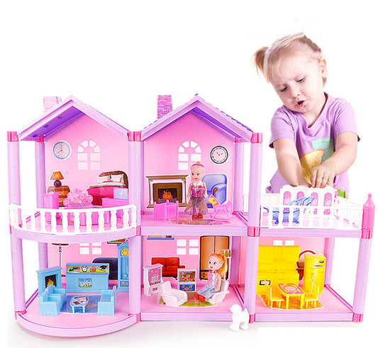 Doll House Villa DIY Assembled House for Girls