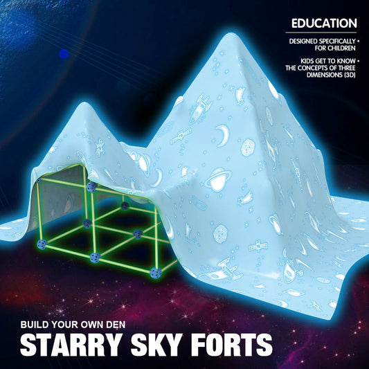 Fort Building Kit Construction Set Kids Toy Tents Fortress Builder
