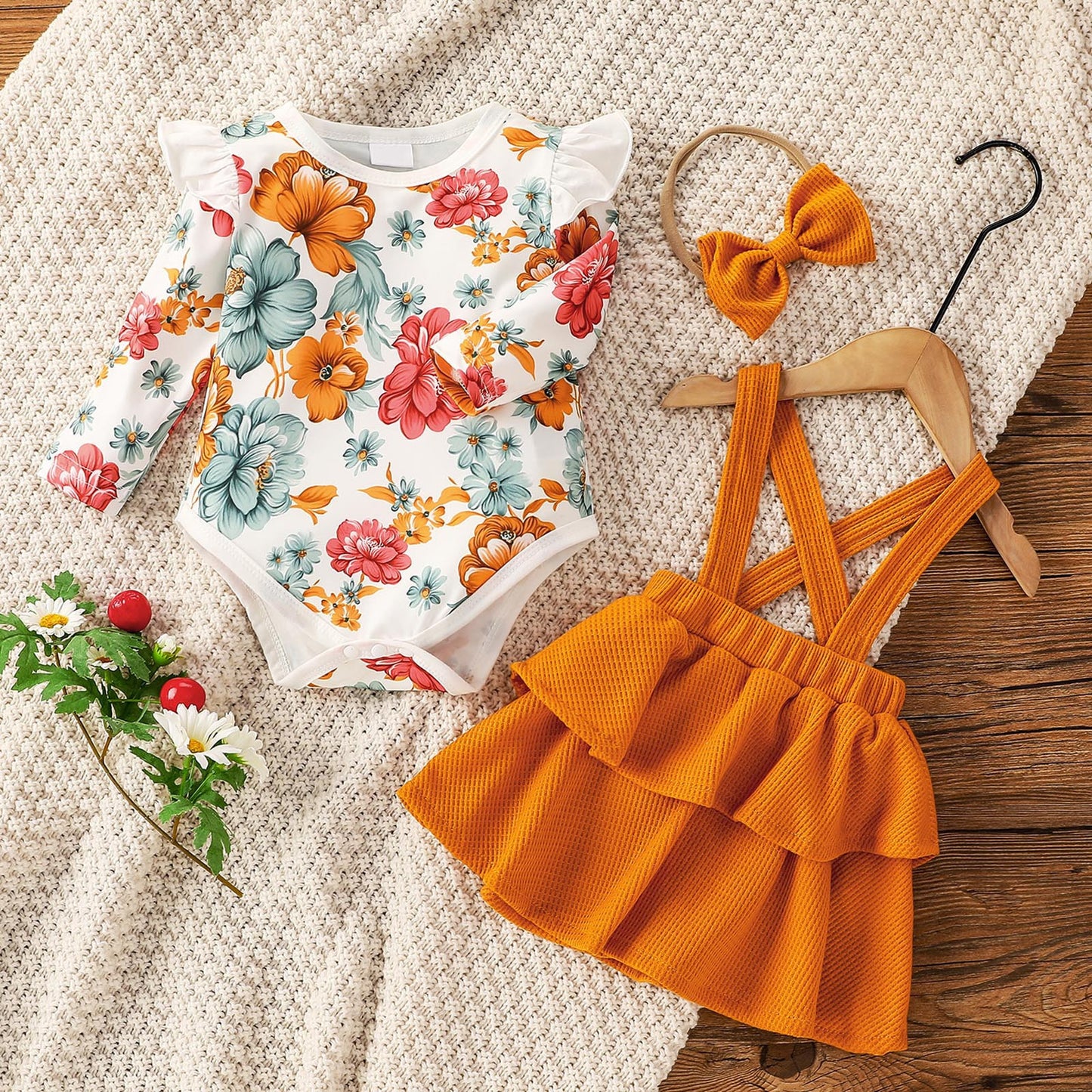 Girl Toddler and Baby Clothing Set