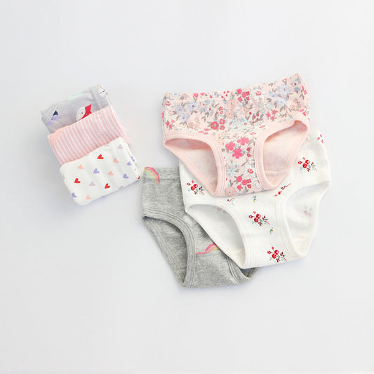 Girls Underwear Cotton Breathable Comfortable Shorts Briefs - Kiddiez Corner