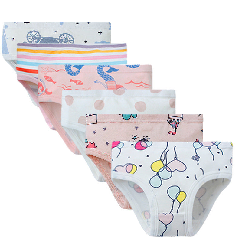 Girls Underwear Cotton Breathable Comfortable Shorts Briefs - Kiddiez Corner