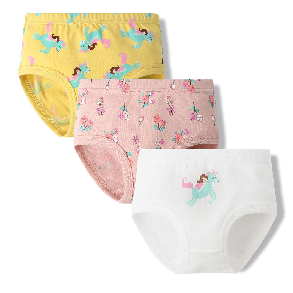 Girls Underwear Cotton Breathable Comfortable Shorts Briefs - Kiddiez Corner