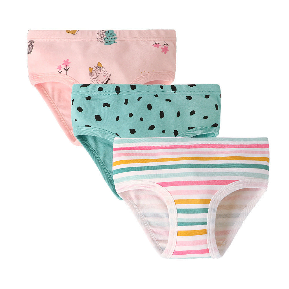Girls Underwear Cotton Breathable Comfortable Shorts Briefs - Kiddiez Corner