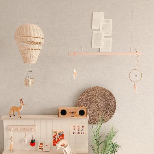 Handmade Woven Hot Air Balloon Decoration