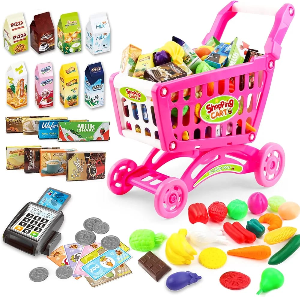 Pink Shopping Cart for Girls