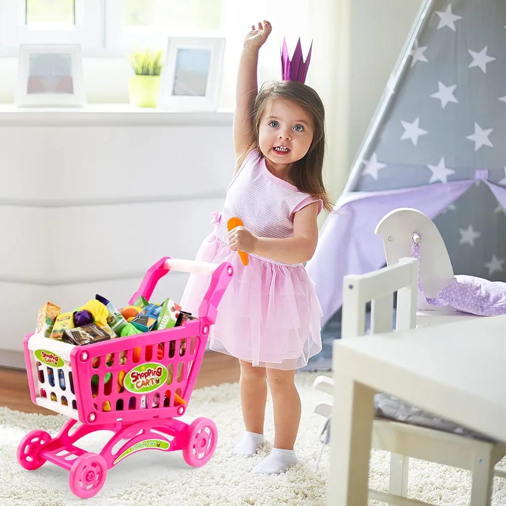 Pink Shopping Cart for Girls