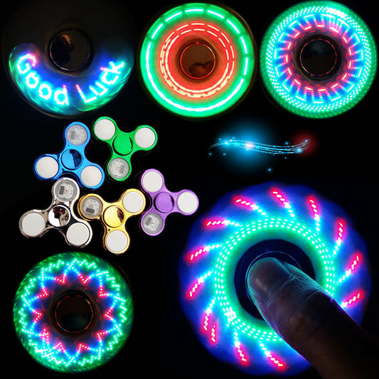 Luminous LED Light Fidget Spinner Glow in Dark