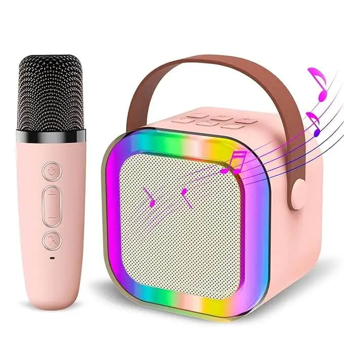 Mini Karaoke Speaker Bluetooth Wireless Portable Microphone