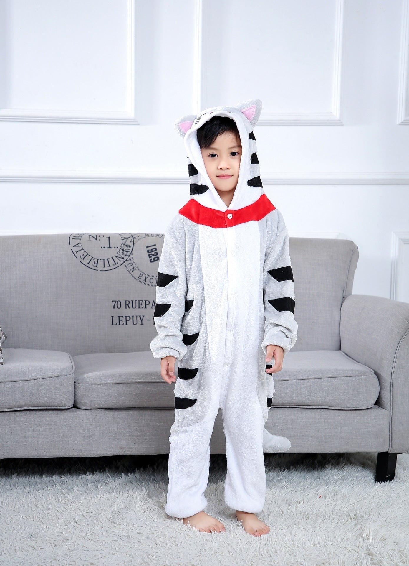 One-piece Animal Pajamas Flannel Children's One-piece Pajamas