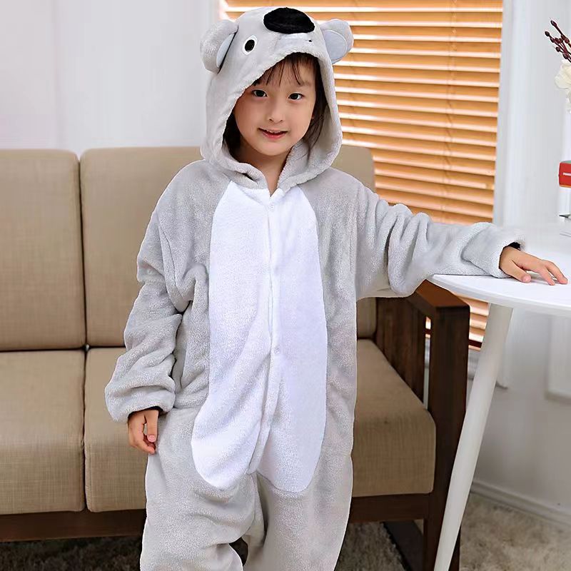 One-piece Animal Pajamas Flannel Children's One-piece Pajamas