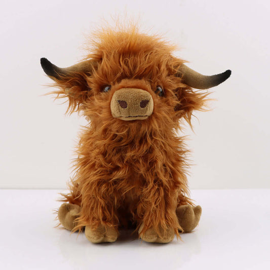 Cow Plush Toy Long Hair Soft Toy - Kiddiez Corner
