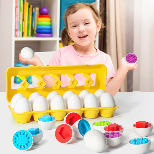 Shape Matching Sorters Eggs Toys For Kids Children